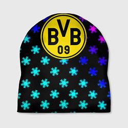Шапка Borussia неоновые снежинки