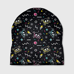 Шапка Паттерн с черепами и геометрическими фигурами в ст, цвет: 3D-принт