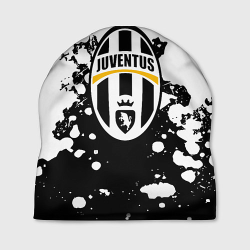 Шапка Juventus белые краски текстура / 3D-принт – фото 1