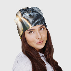 Шапка Морда волка - Россия, цвет: 3D-принт — фото 2