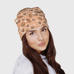 Шапка Паттерн с новогодним печеньем, цвет: 3D-принт — фото 2