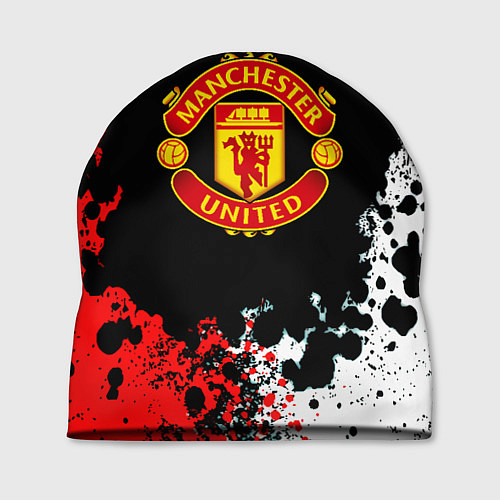 Шапка Манчестер Юнайтед краски абстрактные / 3D-принт – фото 1