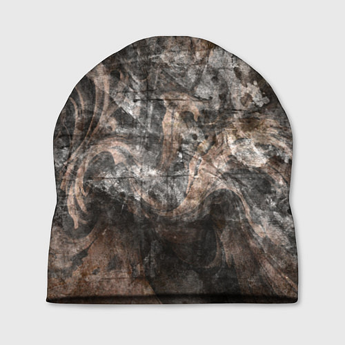 Шапка Абстракция - brown darkness / 3D-принт – фото 1
