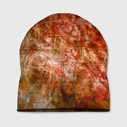 Шапка Абстракция - bright red