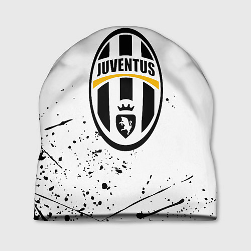 Шапка Ювентус черные краски всплеск / 3D-принт – фото 1