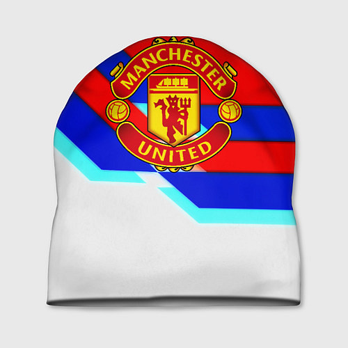 Шапка Манчестер Юнайтед полосы геометрия / 3D-принт – фото 1