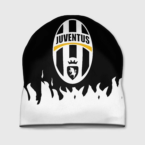 Шапка Ювентус белый огонь текстура / 3D-принт – фото 1