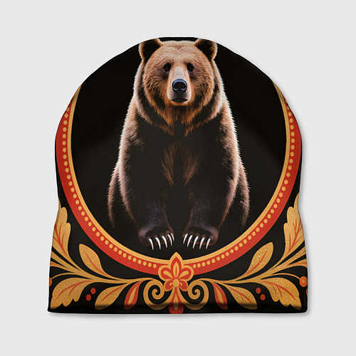 Шапка Медведь в орнаменте / 3D-принт – фото 1