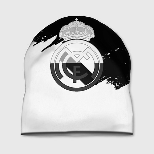 Шапка Реал Мадрид краски белые штрихи / 3D-принт – фото 1