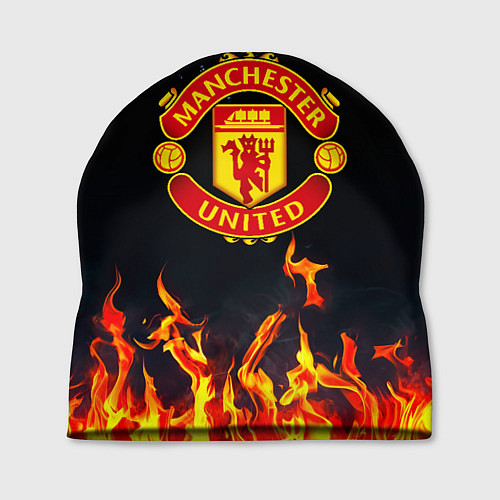 Шапка Манчестер Юнайтед лёд и огонь / 3D-принт – фото 1