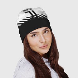 Шапка Ювентус полосы геометрия линии, цвет: 3D-принт — фото 2