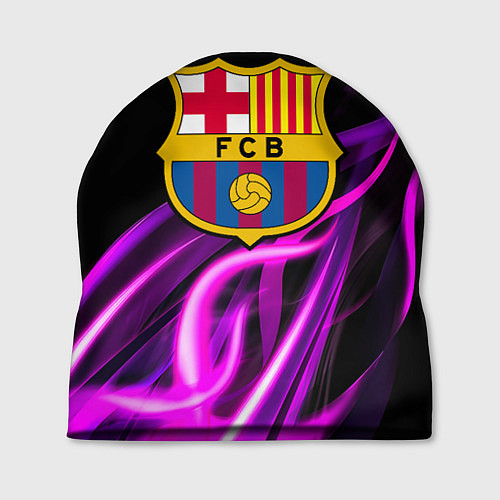 Шапка Барселона неоновый огонь текстура / 3D-принт – фото 1