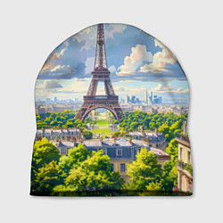 Шапка Эйфелева башня в сердце Парижа