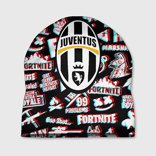 Шапка Ювентус x фортнайт глитч / 3D-принт – фото 1