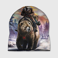 Шапка Красноармеец на медведе, цвет: 3D-принт