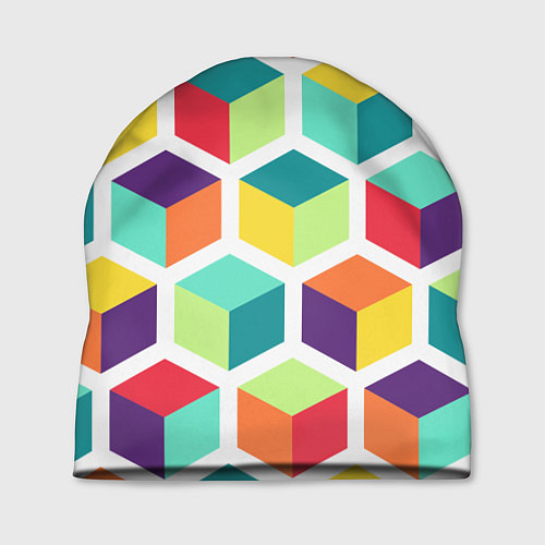 Шапка 3D кубы / 3D-принт – фото 1