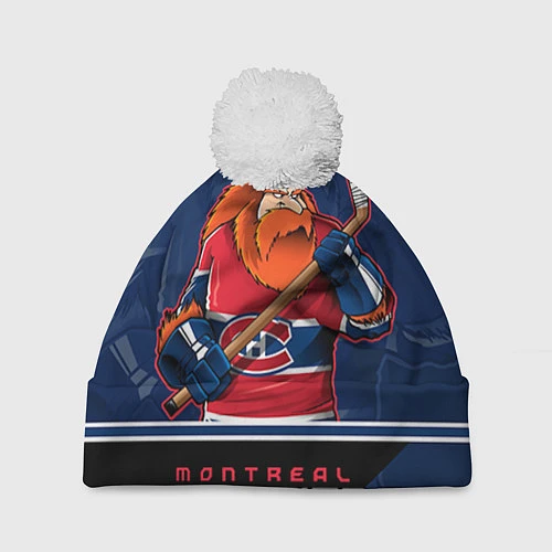 Шапка c помпоном Montreal Canadiens / 3D-Белый – фото 1