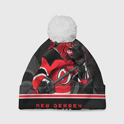 Шапка c помпоном New Jersey Devils