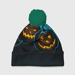 Шапка с помпоном Halloween3, цвет: 3D-зеленый
