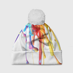 Шапка c помпоном Краска