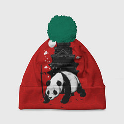 Шапка с помпоном Panda Warrior, цвет: 3D-зеленый