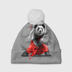 Шапка с помпоном Master Panda, цвет: 3D-белый