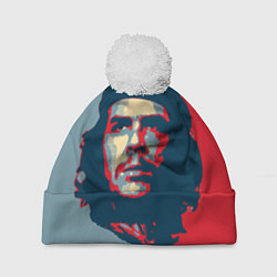 Шапка с помпоном Che Guevara, цвет: 3D-белый