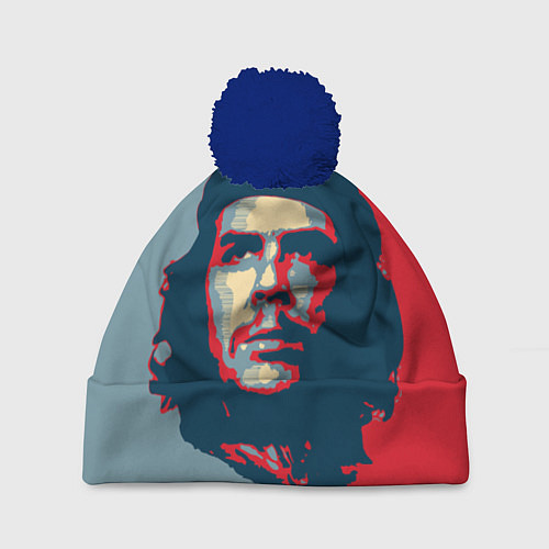 Шапка c помпоном Che Guevara / 3D-Тёмно-синий – фото 1