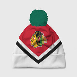 Шапка с помпоном NHL: Chicago Blackhawks, цвет: 3D-зеленый