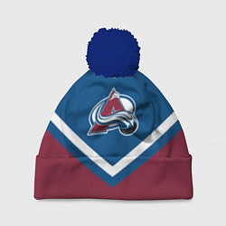 Шапка с помпоном NHL: Colorado Avalanche, цвет: 3D-тёмно-синий