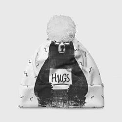 Шапка с помпоном Bear Hugs, цвет: 3D-белый