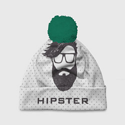 Шапка с помпоном Hipster, цвет: 3D-зеленый