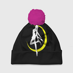 Шапка с помпоном Сейлор Мун, цвет: 3D-малиновый