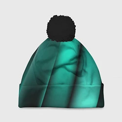 Шапка с помпоном Emerald lines, цвет: 3D-черный