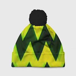 Шапка с помпоном Zigzag, цвет: 3D-черный