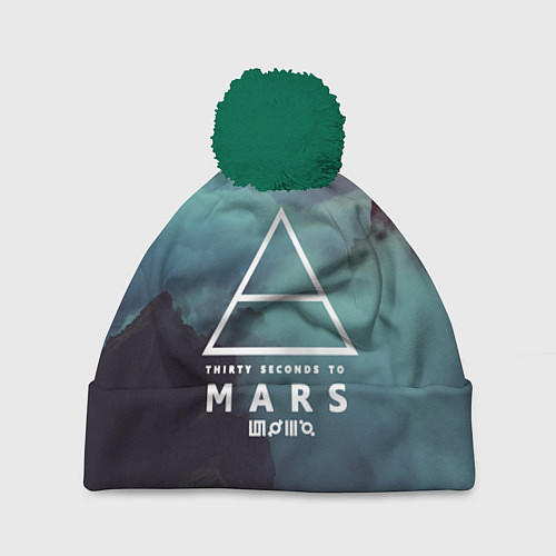 Шапка c помпоном 30 STM: Dark Heaven / 3D-Зеленый – фото 1