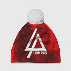 Шапка c помпоном Linkin Park: Red Wave