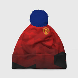 Шапка с помпоном FC Man UTD: Red Poly, цвет: 3D-тёмно-синий