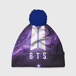 Шапка с помпоном BTS: Violet Space, цвет: 3D-тёмно-синий