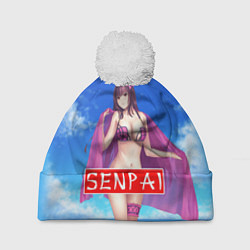 Шапка с помпоном Senpai: Summer Girl, цвет: 3D-белый