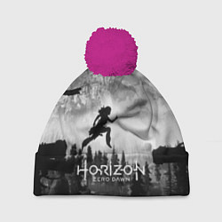 Шапка с помпоном Horizon Zero Dawn: Dark Runner, цвет: 3D-малиновый