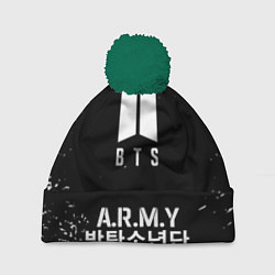 Шапка c помпоном BTS ARMY