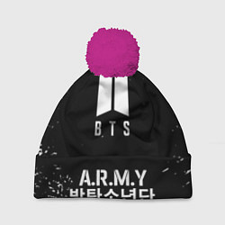 Шапка c помпоном BTS ARMY