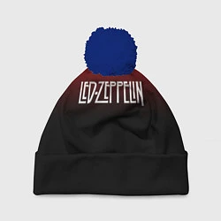 Шапка с помпоном Led Zeppelin, цвет: 3D-тёмно-синий