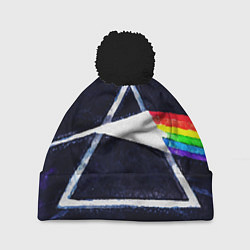 Шапка с помпоном PINK FLOYD, цвет: 3D-черный