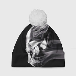 Шапка с помпоном Wind - smoky skull, цвет: 3D-белый