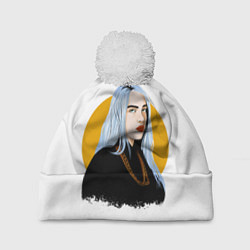 Шапка с помпоном Billie Eilish, цвет: 3D-белый