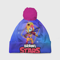 Шапка с помпоном Brawl Stars Max, цвет: 3D-малиновый