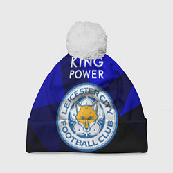 Шапка с помпоном Leicester City цвета 3D-белый — фото 1