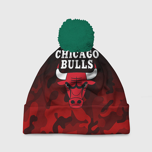 Шапка c помпоном CHICAGO BULLS / 3D-Зеленый – фото 1